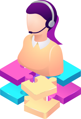 Insurance agency customer support illustration