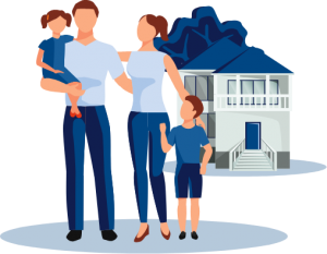 Family in front of home with Homeowners Insurance in Berkeley, California