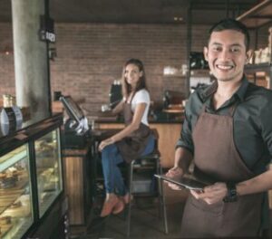 Business owners of a local bakery in Oakland, CA
